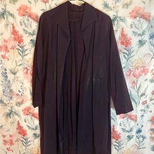 Vintage Homemade Elegant Purple Long Coat
